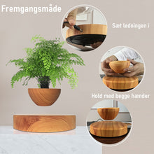 Load image into Gallery viewer, svævende urtepotte træ base miljøvenligt og bæredygtigt design